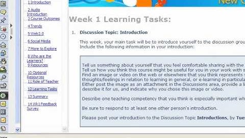 Orientation to Learning Module
