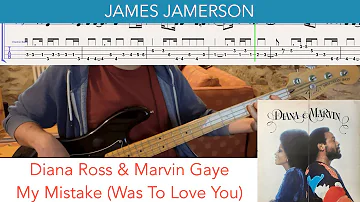 James Jamerson // Diana Ross & Marvin Gaye - My Mistake (Was To Love You) // bass playalong w/tabs
