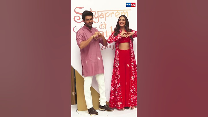 Kartik, Kiara’s Grand Entry At ‘Satyaprem Ki Katha’ Song Launch #ytshorts