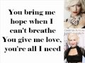 Christina Aguilera - All I Need (Lyrics On Screen)