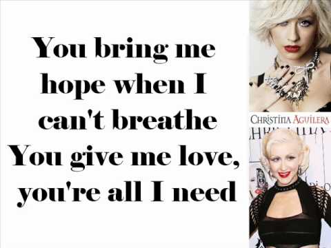 Christina Aguilera (+) All I Need
