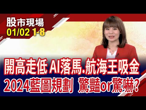 發哥除息倒數!2024開盤紅翻黑 說好的元月行情?長榮一度填息 航運股再起風?｜20240102(第1/8段)股市現場*曾鐘玉(阮蕙慈×孫嘉明×王文良)