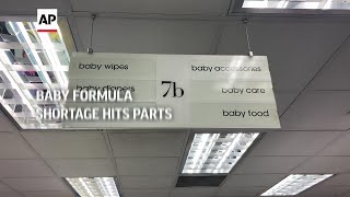 Baby formula shortage hits parts of US