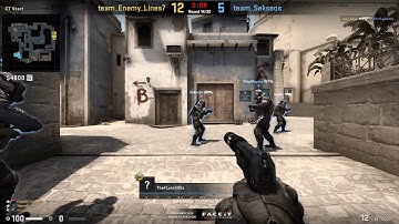 CS:GO - This game is so not skill based... 1v5 ninja defuse...