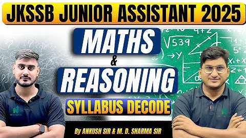 Syllabus Decode Session for JKSSB Junior Assistant 2025 || NEXT LEVEL INDIA ||