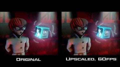 Original vs Upscaled 60fps (FusionFall animations)