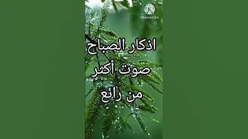 اذكار الصباح بصوت اكثر من رائع 💚 بصوت هزاع البلوشي 💛