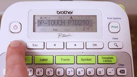 Brother P-Touch PTD210 Label Maker Review
