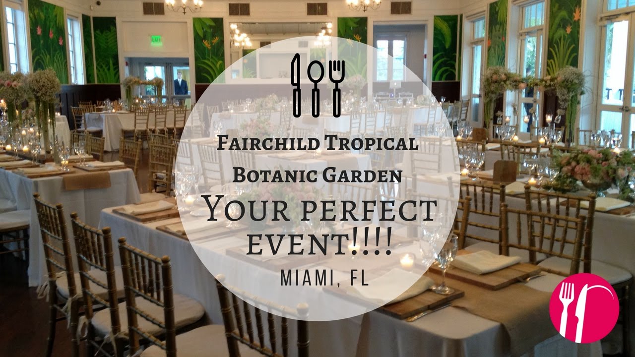 Fairchild Tropical Botanic Garden Wedding Reception Youtube