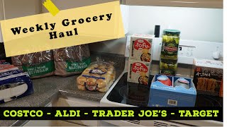 Weekly Grocery Haul  Costco, Aldi, Target, and Trader Joe's  April 15th, 2023