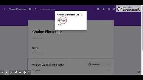 Choice Eliminator - Google Forms