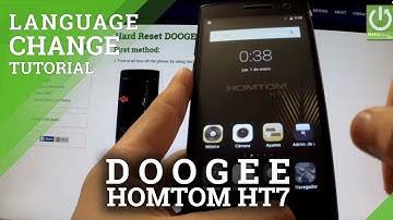 DOOGEE HomTom HT7 - How to Change Language in DOOGEE phone