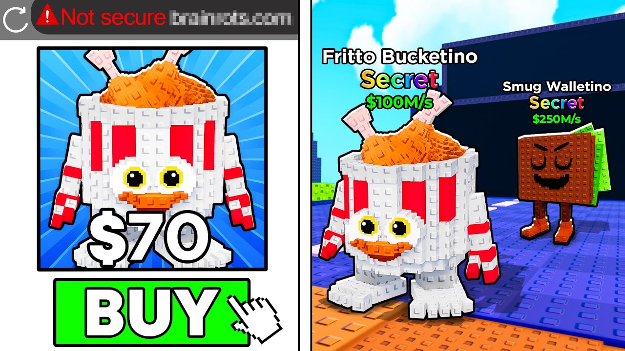 I Bought Every NEW Brainrot From Sketchy Websites! (Merge Madness Update)