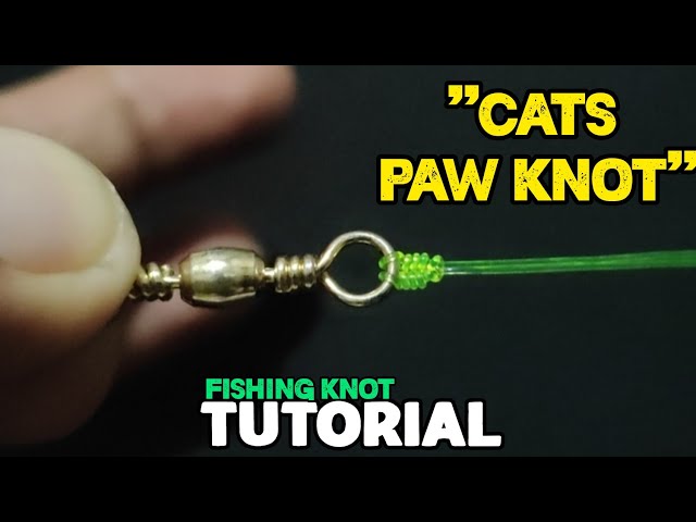 How to tie a Cat's paw Knot, Fishing knots Tutorial