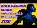 Bold Fashion Shoot featuring gels + the Pantone Color of the Year 2021