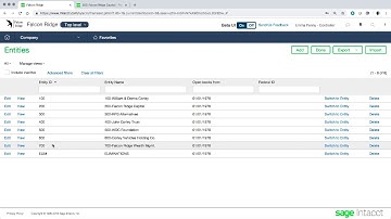 Sage Intacct Product Tour for Financial Services Part 2 Multi-Entity Consolidated