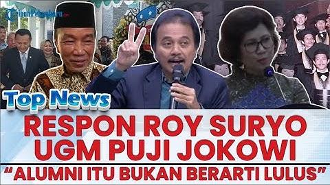 🔴 ROY SURYO SINDIR REKTOR UGM Prof Ova Saat Puji Jokowi Kebanggan: Alumni Itu Bukan Berarti Lulus!