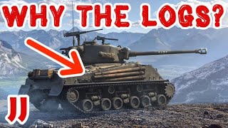 What's with those logs on tanks? 