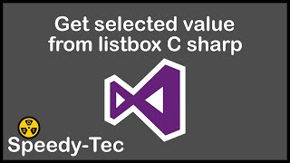 Get Selected Value From Listbox C