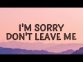 SLANDER - I'm sorry don't leave me I want you here with me (Love Is Gone) (Lyrics) ft. Dylan Matthew