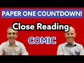 Countdown to paper one  comic  conventions and close reading