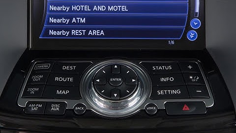 2017 Infiniti QX70 - Navigation System Overview (if so equipped)