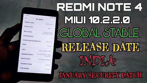 Redmi Note 4 MIUI 10.2.2.0 Update with Android O? | What