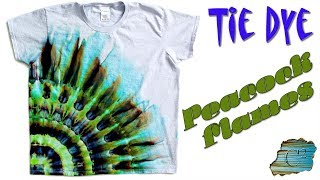 Tie Dye: Peacock Flames [Ice Dye]