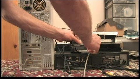 How to Convert VHS to DVD : Connecting VCR to Computer: Digital Camcorder