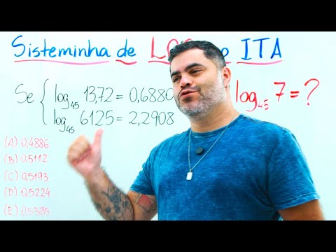 SISTEMA DE LOGARITMOS lindo com uso de PROPRIEDADES DOS LOGS na Questão do ITA 2026