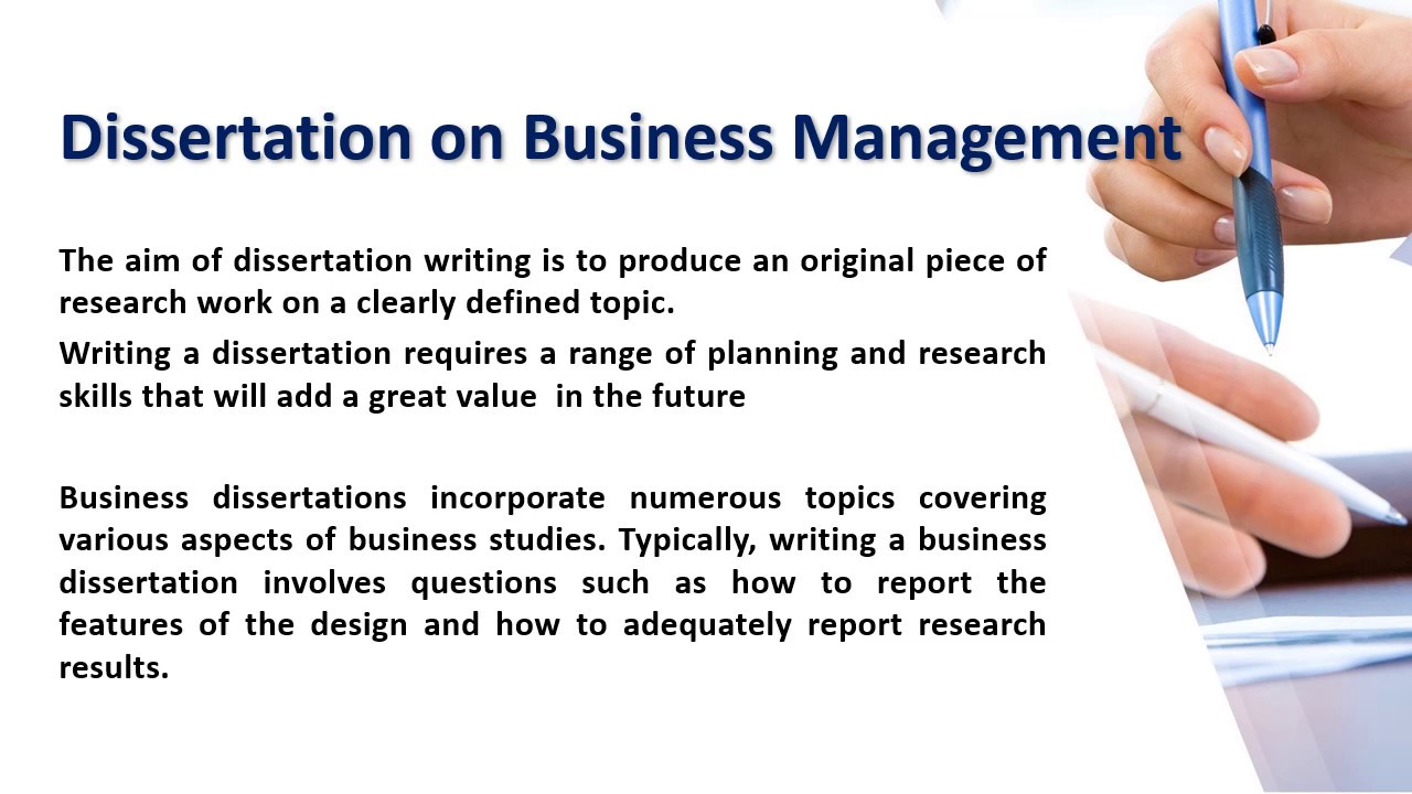 dissertation ideas for business management