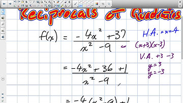 Transforming Reciprocals of Quadratics Grade 12 Advanced Functions 3 2 10 8 13)