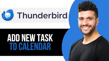How to Add New Task to Calendar in Thunderbird