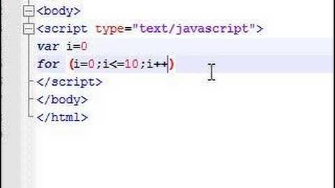 Javascript Tutorial - 13 - For Loop