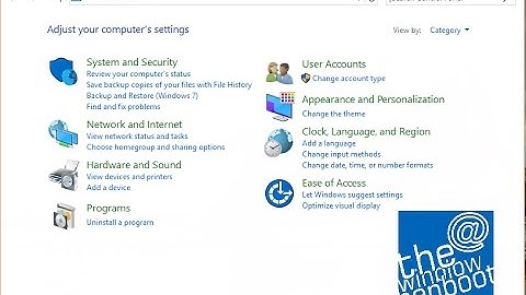 How To Acces Control Panel on Windows 8.1 or Windows 10