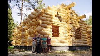 видео: Сруб из кедра в г.Дмитров +монтаж кровельной фермы крыльца картинка: Сруб из кедра в г.Дмитров +монтаж кровельной фермы крыльца