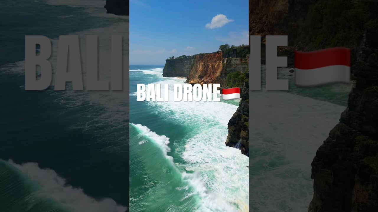 DJI mini3 pro Uluwatu Bali cliffs #travel #djimini3 #bali #drone #uluwatu #ocean #cliff