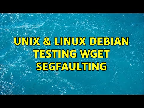 Unix & Linux: Debian testing wget segfaulting