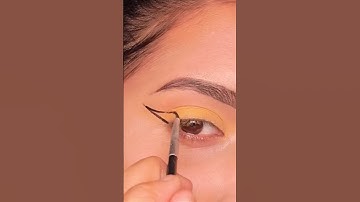 💛🖤.... #eyemakeup #makeup #makeuptutorial #mua #makeupartist #tutorial #shorts #video