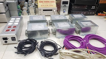 lọc nguồn bãi đức xịn siemens 4x50a , đúc đặc , ổ cắm lọc nguồn ,sdt 0344382591 , dây quang bose