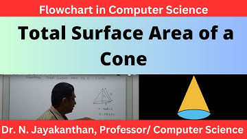 Flowchart to Calculate the Total Surface Area of a Cone ||   Cone Surface Area: Simple Flowchart!