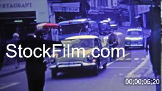 1969: French police direct traffic in the street with help of military. PARIS, FRANCE