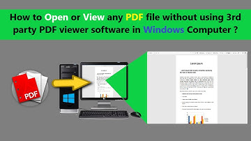 How to Open or View any PDF file without using 3rd party PDF viewer software in Windows Computer ?