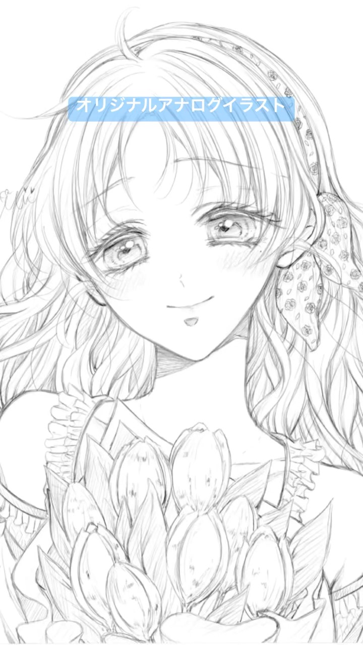 オリジナルアナログイラスト〗 どの子が好き？♡ #アナログイラスト