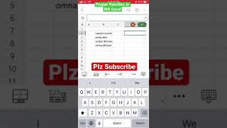 Proper Function in MS Excel #Shorts #Excel #omnatechedu