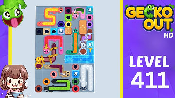 Gecko Out Level 411 Solution Walkthrough
