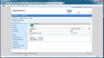 Website setup and configuration with WebsitePanel