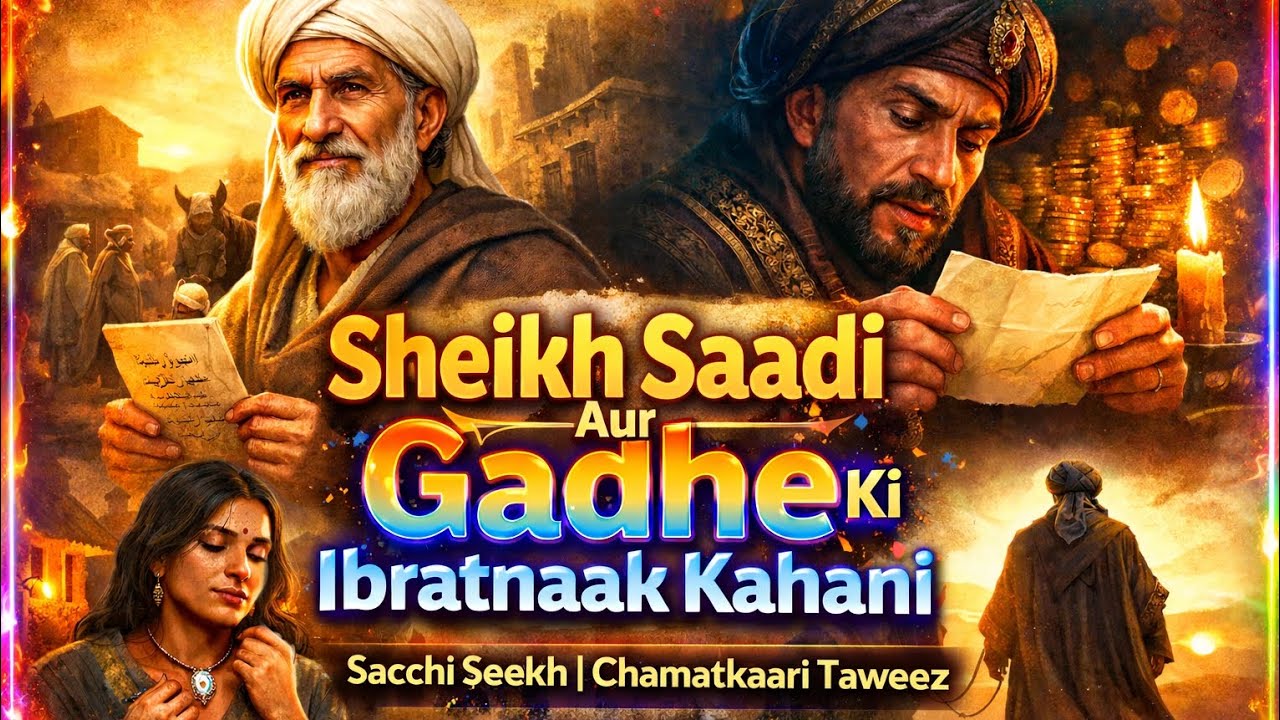 “Sheikh Saadi Aur Gadhay Ki Hairat Angaiz Kahani | Ek Taweez Ne Poori Soch Badal Di | Islamic Story”