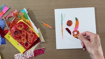 Tearing Paper Brush Marks–Tutorial Tidbits