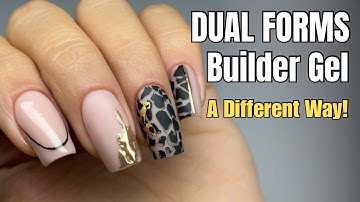 Dual Forms Builder Gel Nail Tutorial — Geen vijlen, perfecte vorm, herfstsfeer 🍁